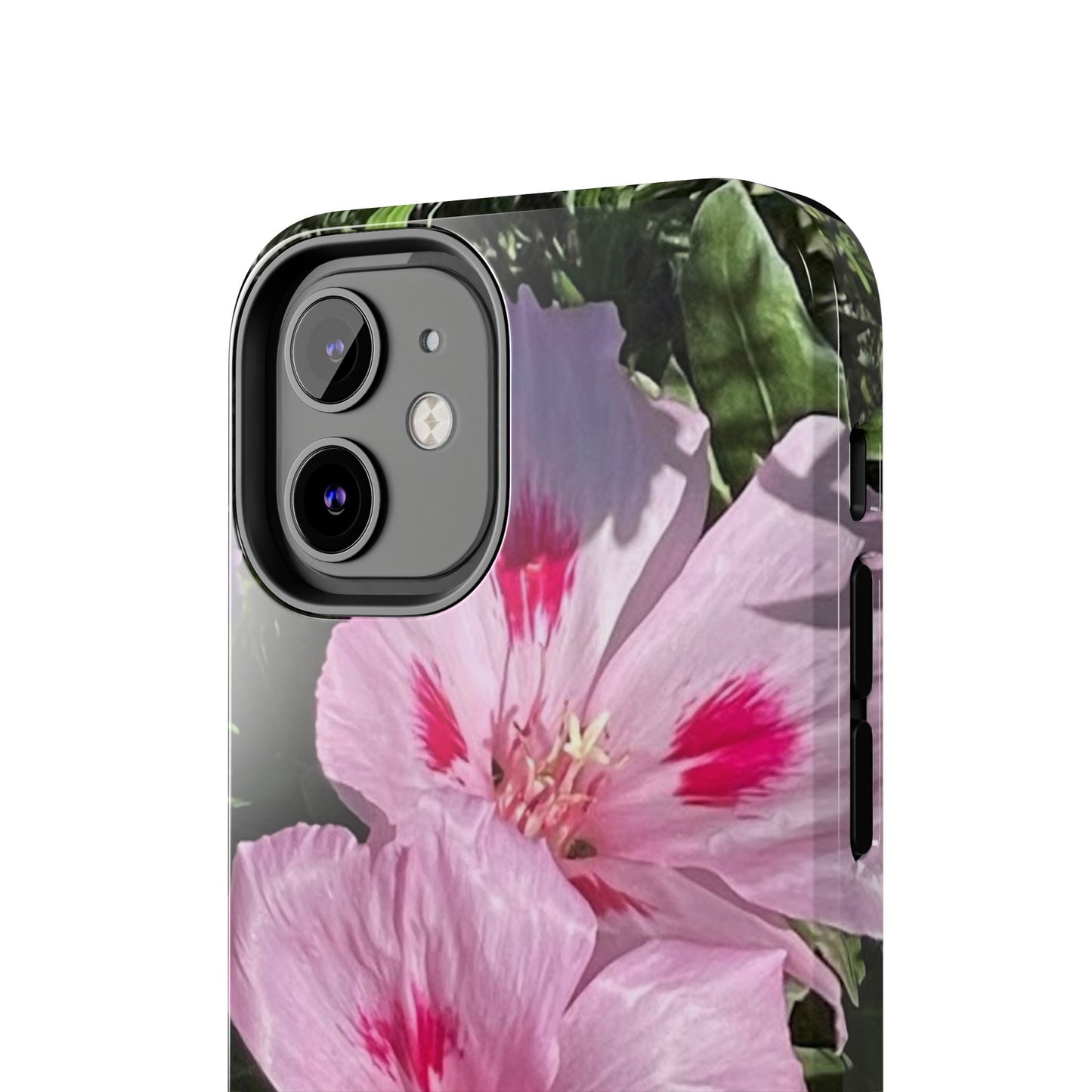 Vibrant Floral Tough Phone Case - Durable Protection with Stunning Pink Flowers
