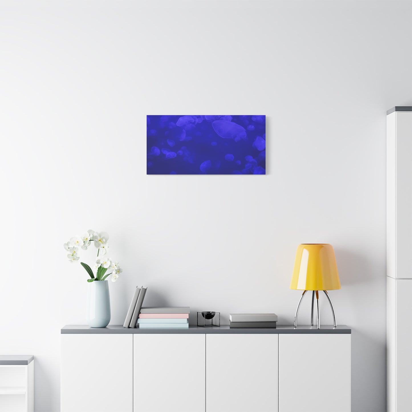 Jellyfish Watercolor Canvas Art - Ocean Theme Wall Decor