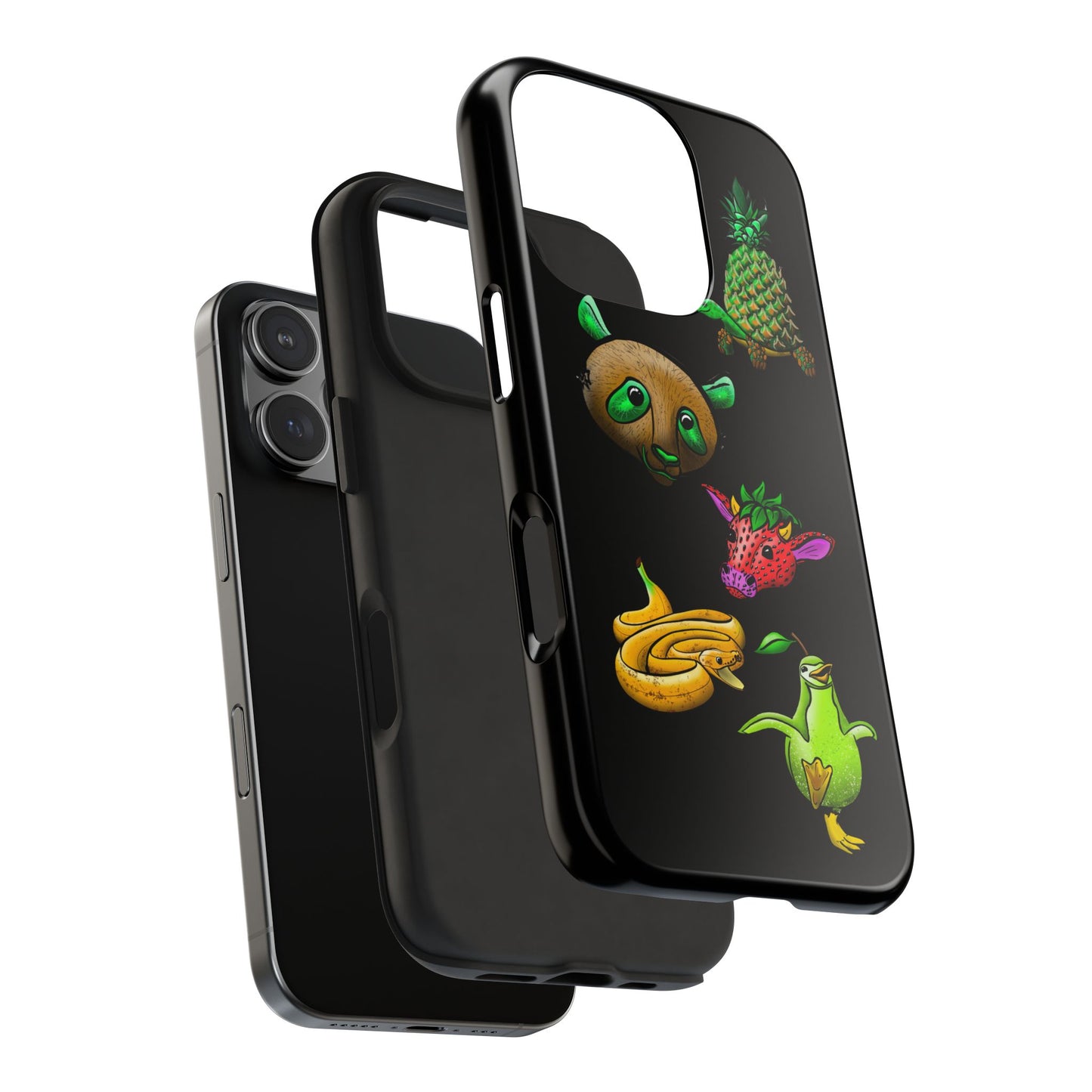 Colorful Animal Design Tough Phone Case - Unique Protection for Wildlife Lovers