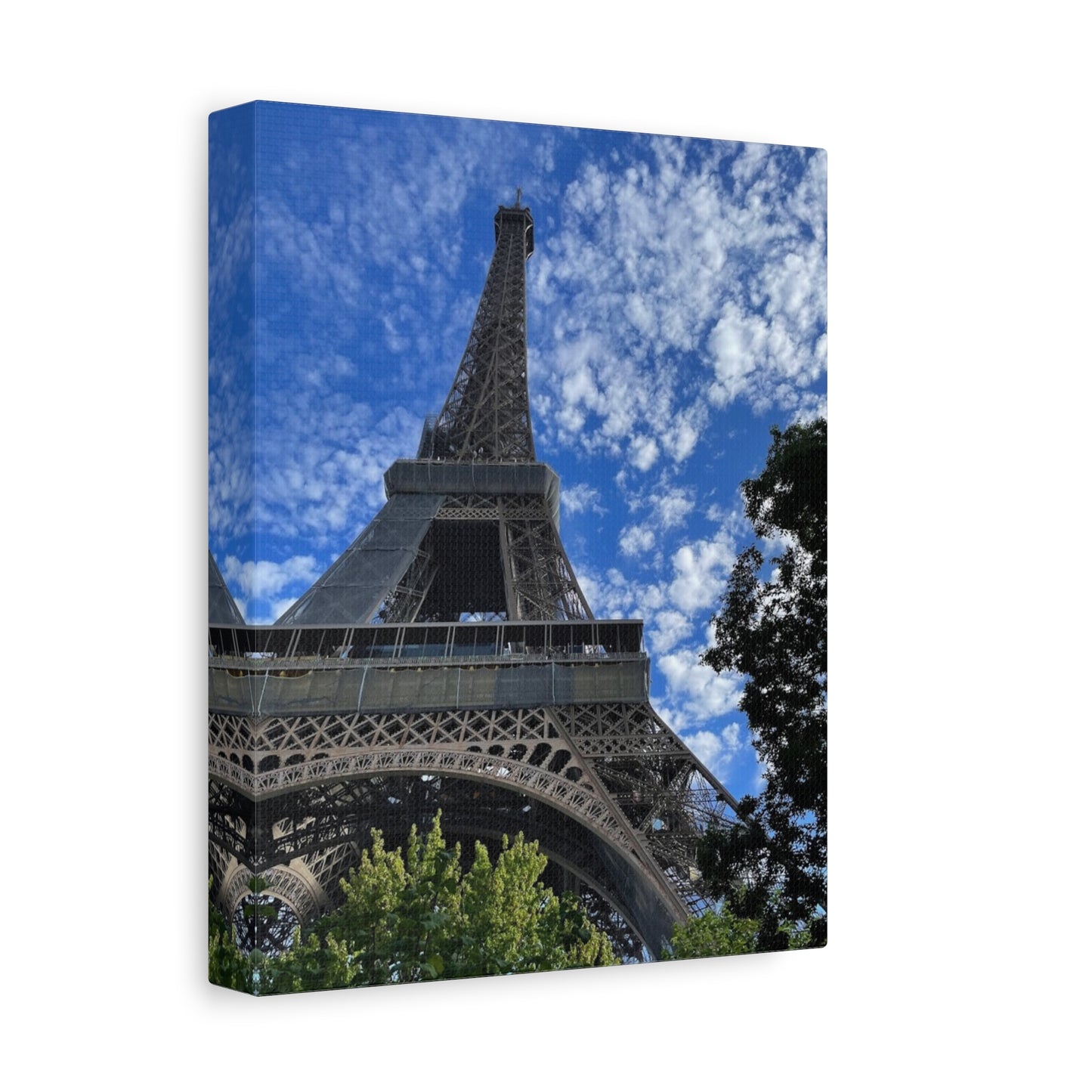 Eiffel Tower Canvas Wall Art – Stretched Matte Print for Paris Lovers