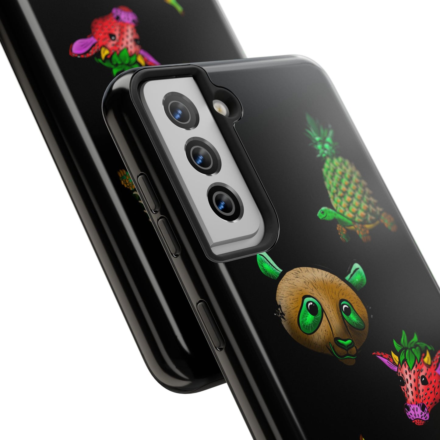 Colorful Animal Design Tough Phone Case - Unique Protection for Wildlife Lovers