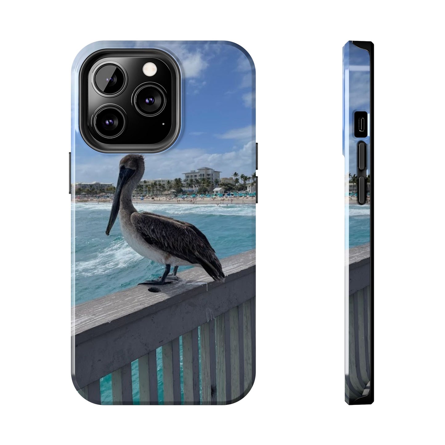 Coastal Pelican Tough Phone Cases - Durable Protection with Ocean Vibe