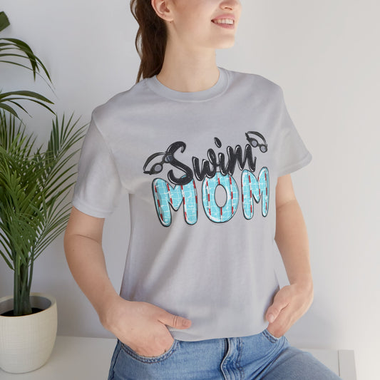 Swim Mom Unisex Jersey Tee - Perfect Gift for Aquatic Enthusiasts