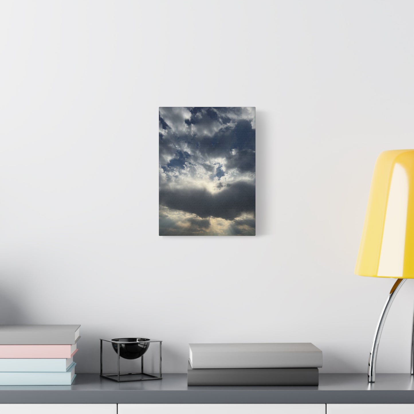 Cloudy Sky Canvas Art - Stretched Matte Wall Decor