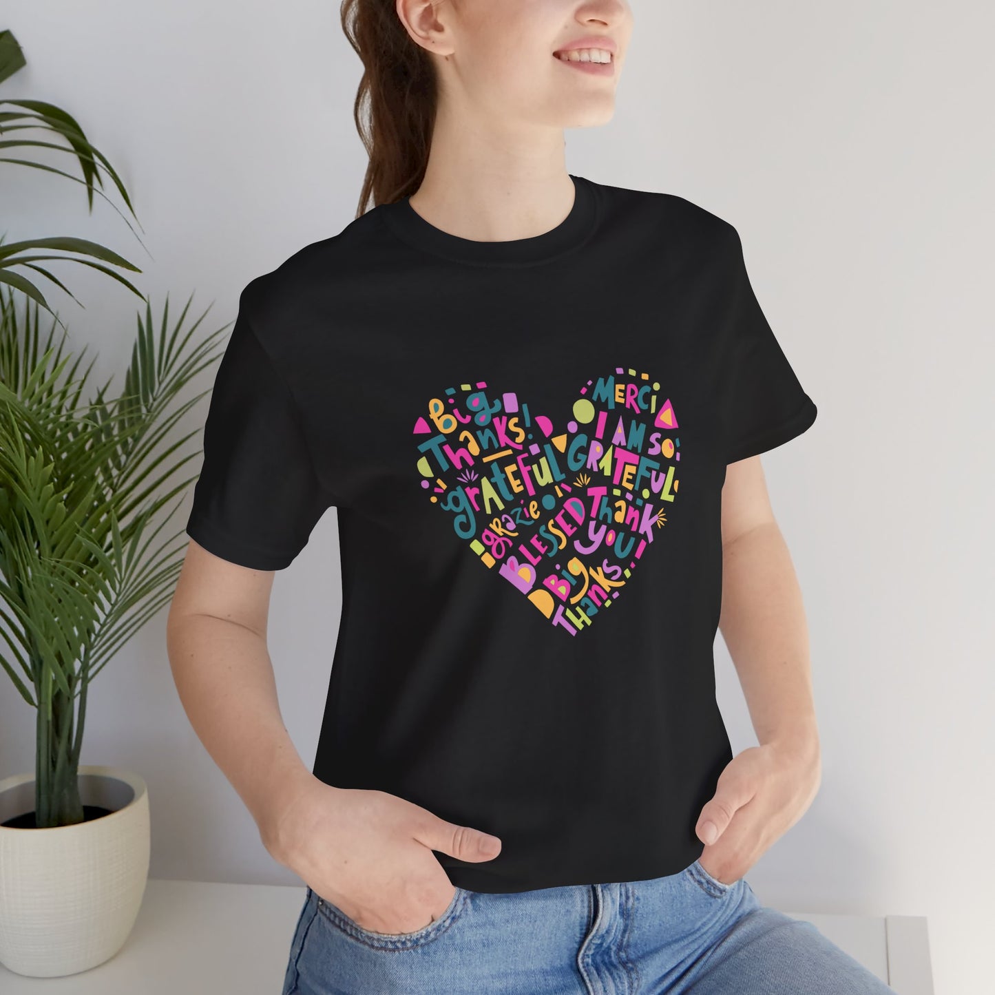 Grateful Heart Unisex Jersey Tee - Positive Vibes Apparel