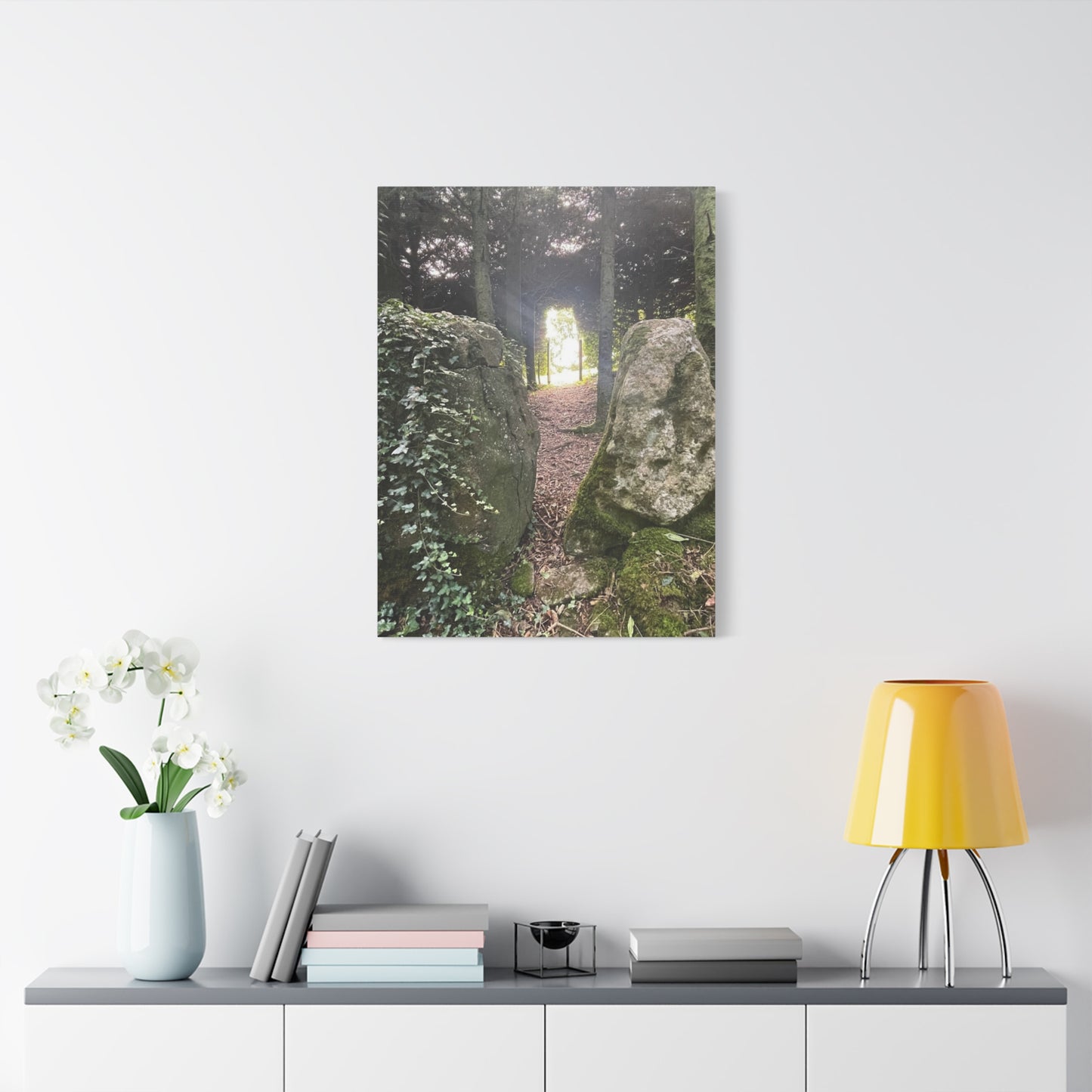 Serene Nature Wall Art Canvas – Tranquil Forest Scene for Home Decor