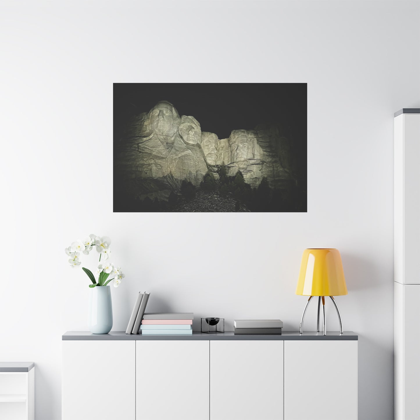 Mount Rushmore Matte Canvas Wall Art - Stretched, 1.25"