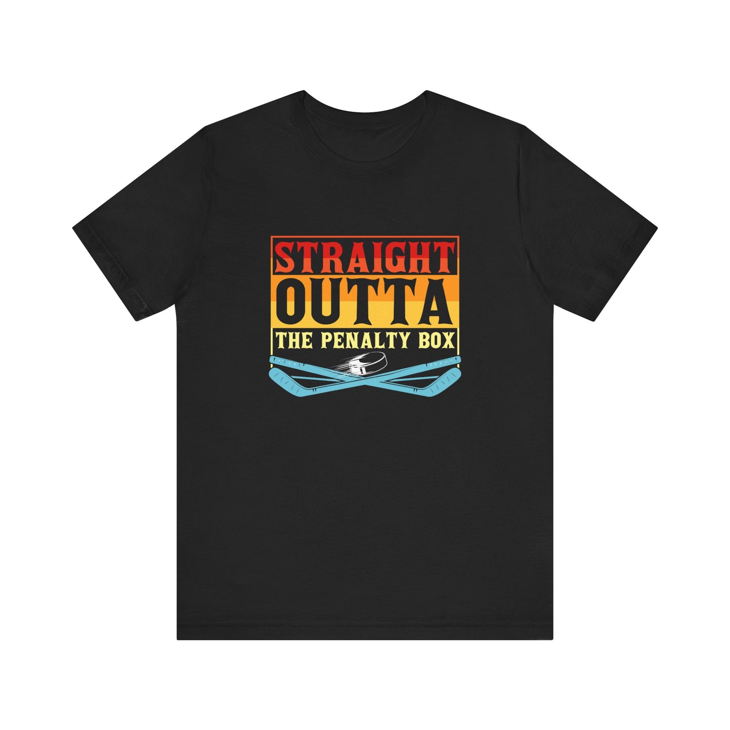 Straight Outta The Penalty Box Unisex T-Shirt - Fun Sports Tee for Game Day Hockey