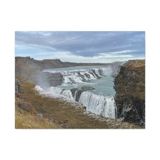 Serene Waterfall Canvas Wall Art - Tranquil Nature Decor
