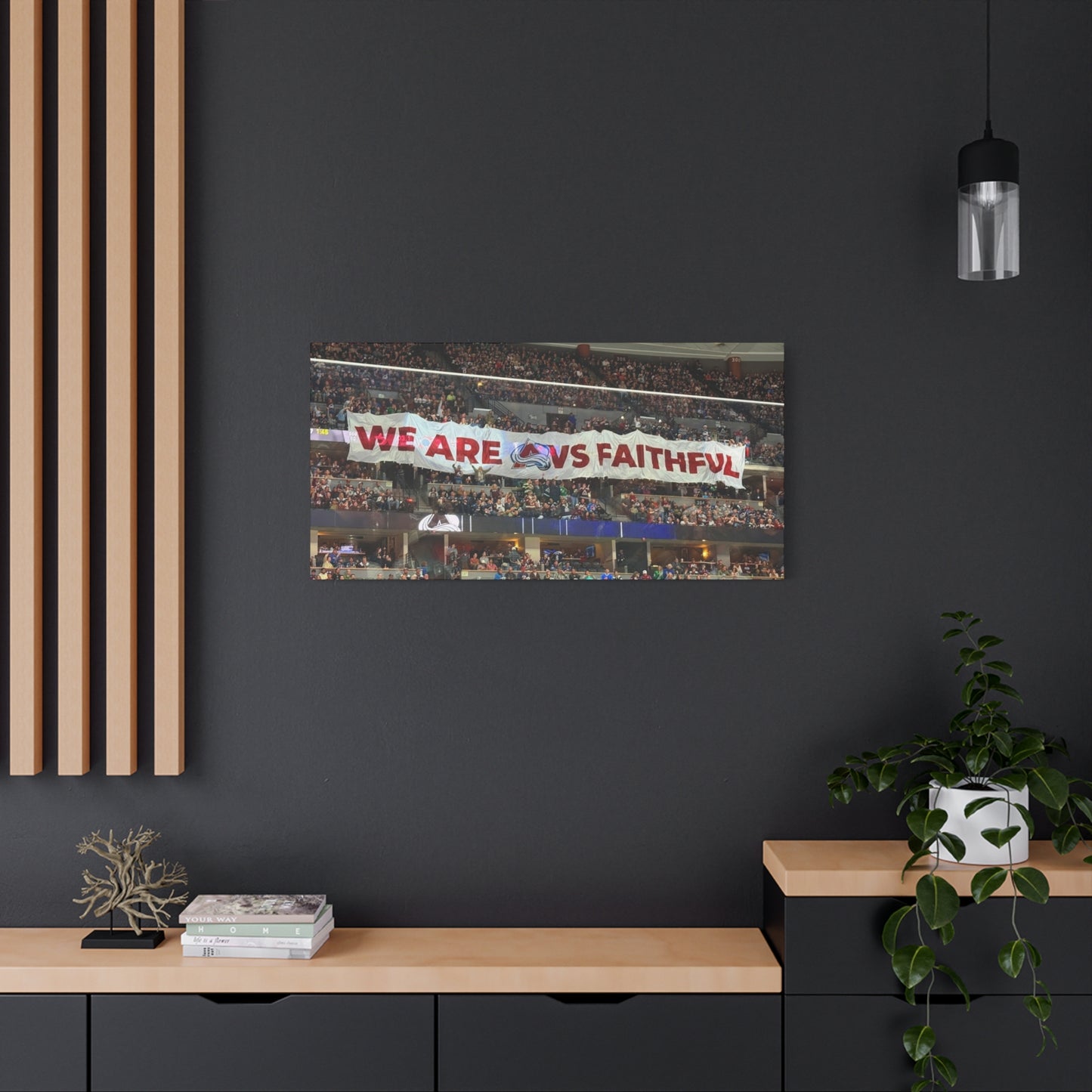 Stretched Canvas Wall Art - "We Are vs Faithful" - Colorado Avalanche - Ball Arena