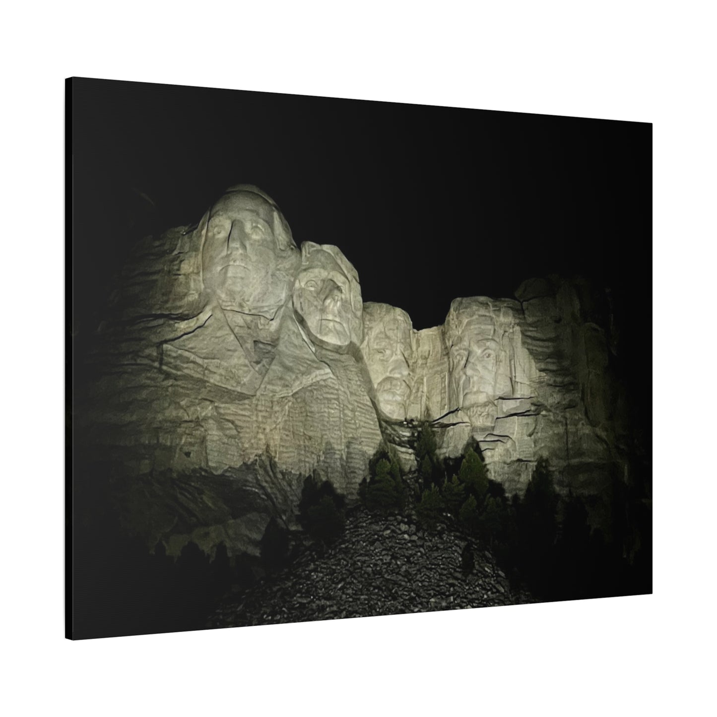 Mount Rushmore Matte Canvas Wall Art - Stretched, 1.25"