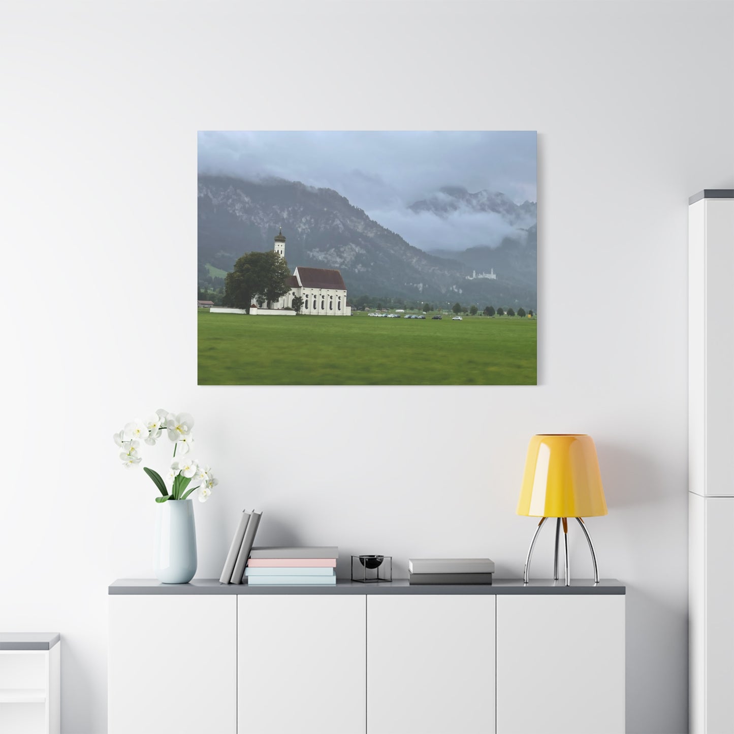 Scenic Matte Canvas Art - Tranquil Mountain Landscape Germany