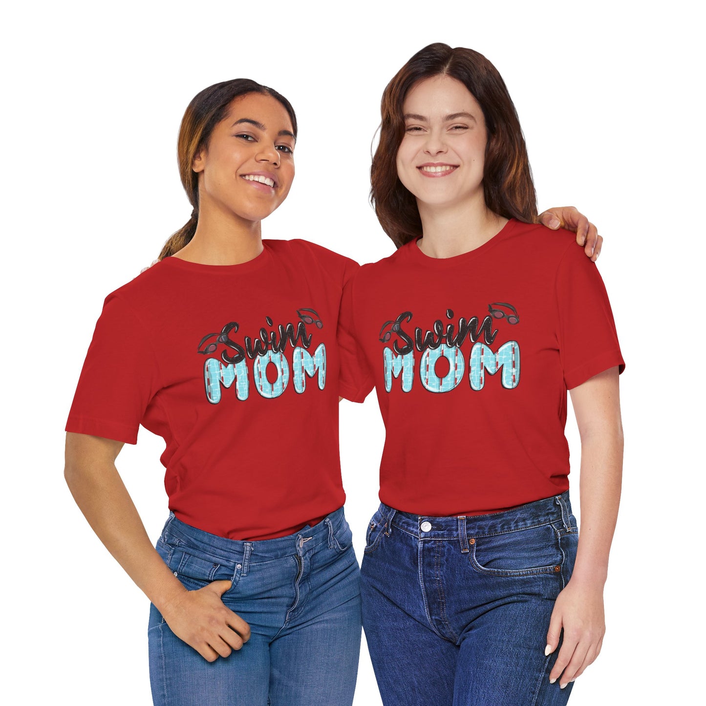 Swim Mom Unisex Jersey Tee - Perfect Gift for Aquatic Enthusiasts