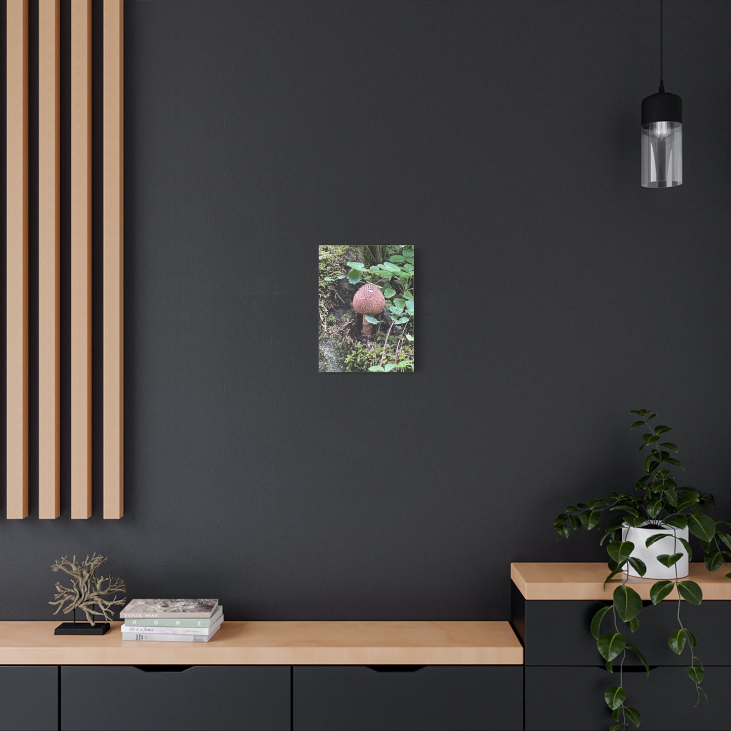 Nature-Inspired Mushroom Canvas Print - 1.25" Stretched Wall Art