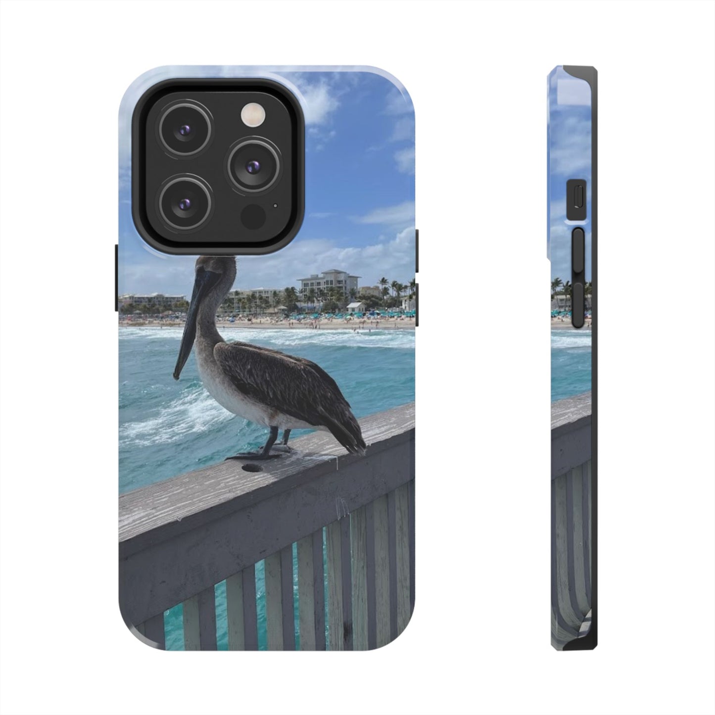 Coastal Pelican Tough Phone Cases - Durable Protection with Ocean Vibe