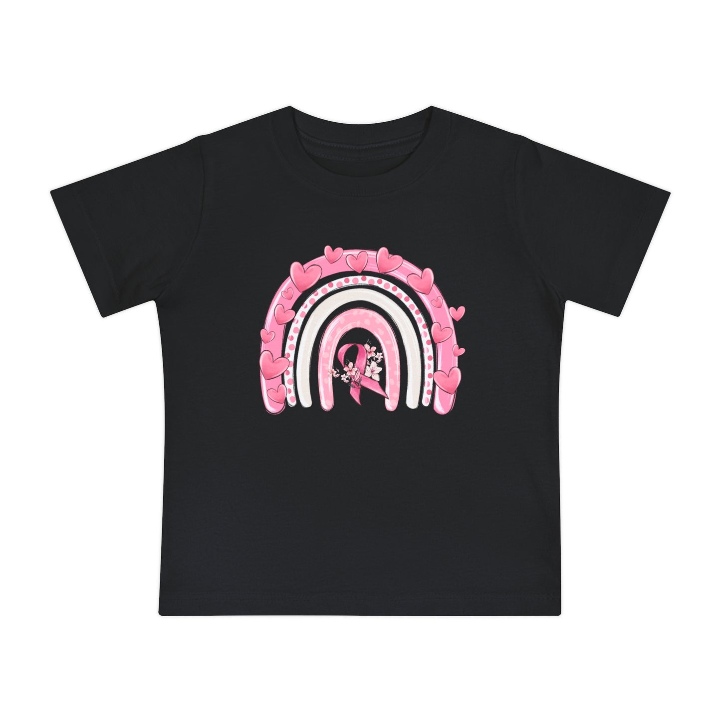 Breast Cancer Rainbow Baby Short Sleeve T-Shirt