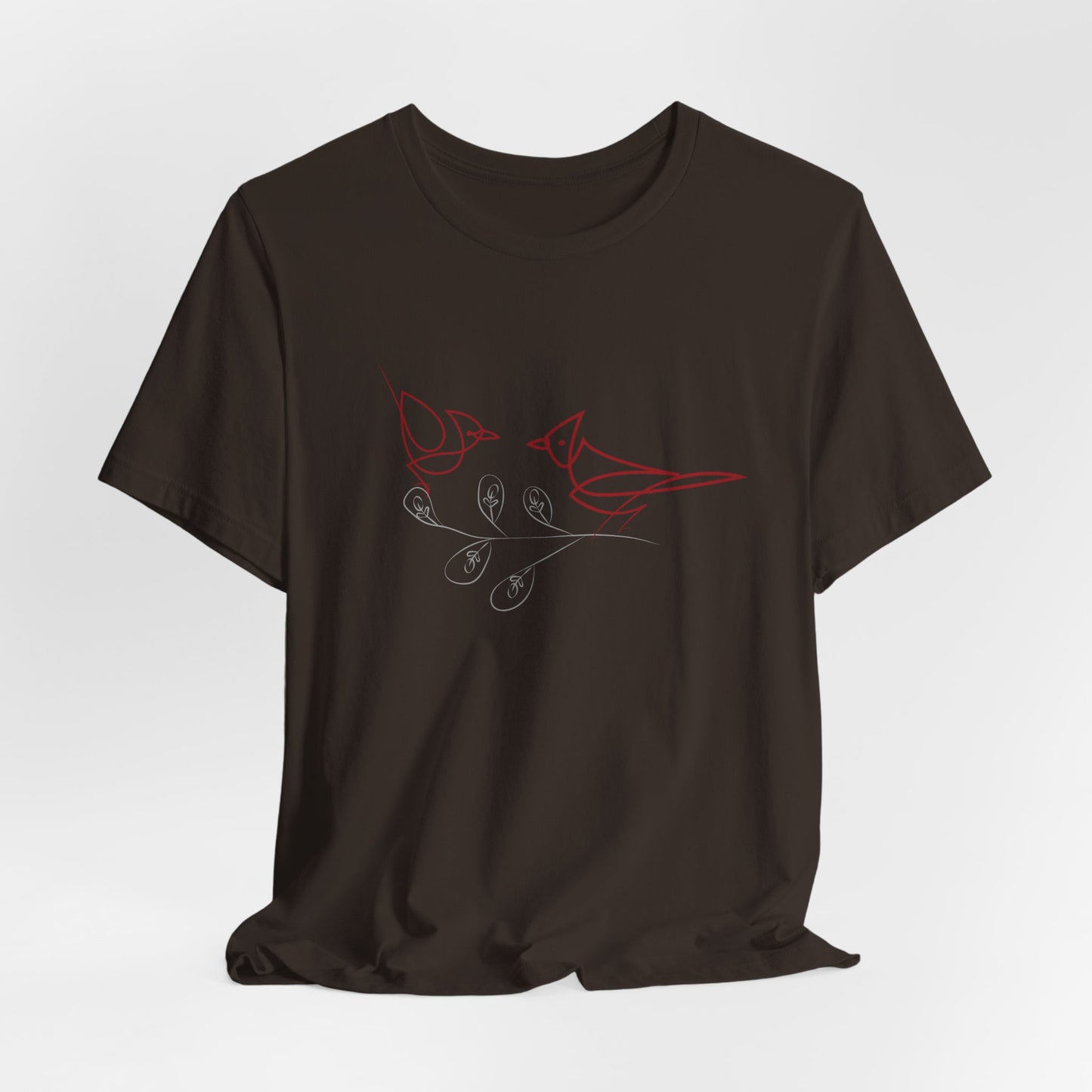 Cardinal Bird Short Sleeve Tee - Unisex Jersey T-Shirt