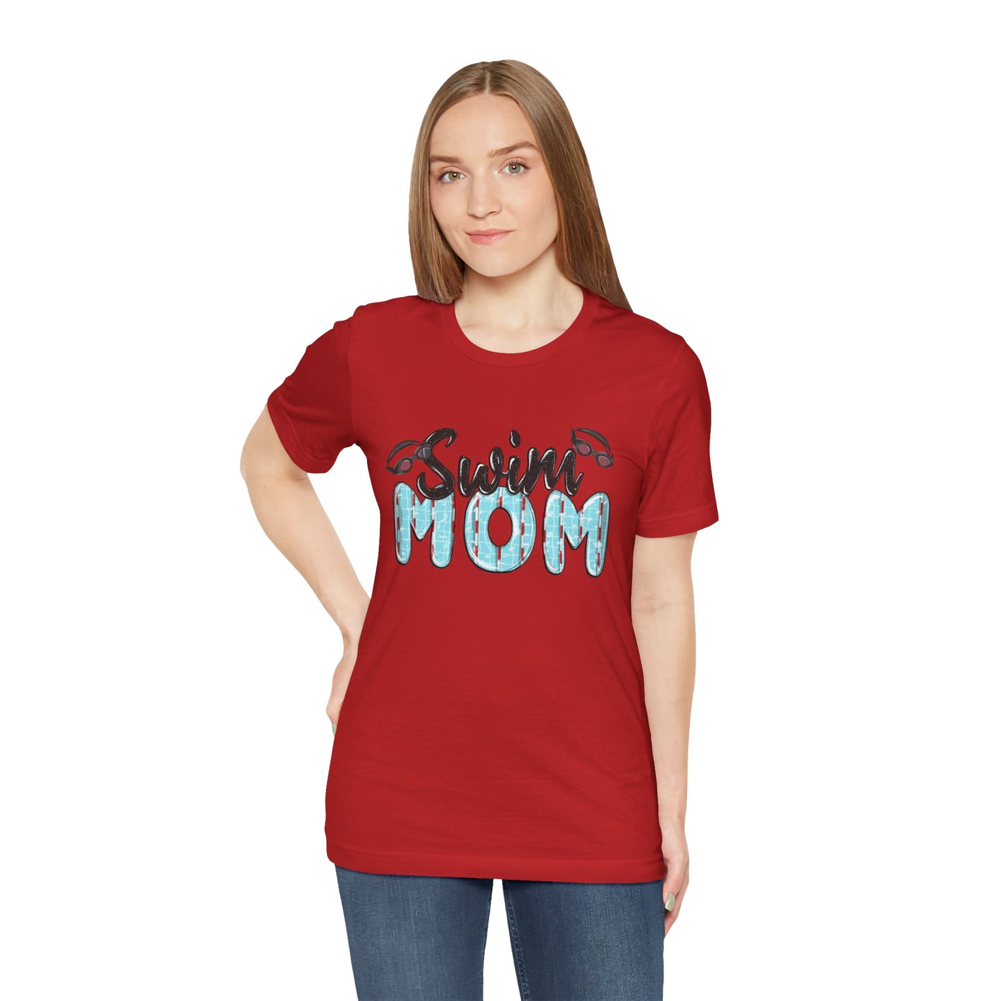 Swim Mom Unisex Jersey Tee - Perfect Gift for Aquatic Enthusiasts