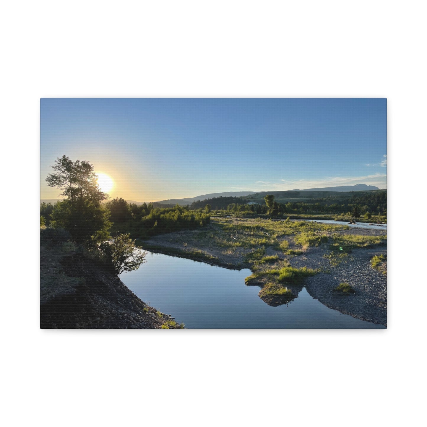 Serene Landscape Matte Canvas Wall Art