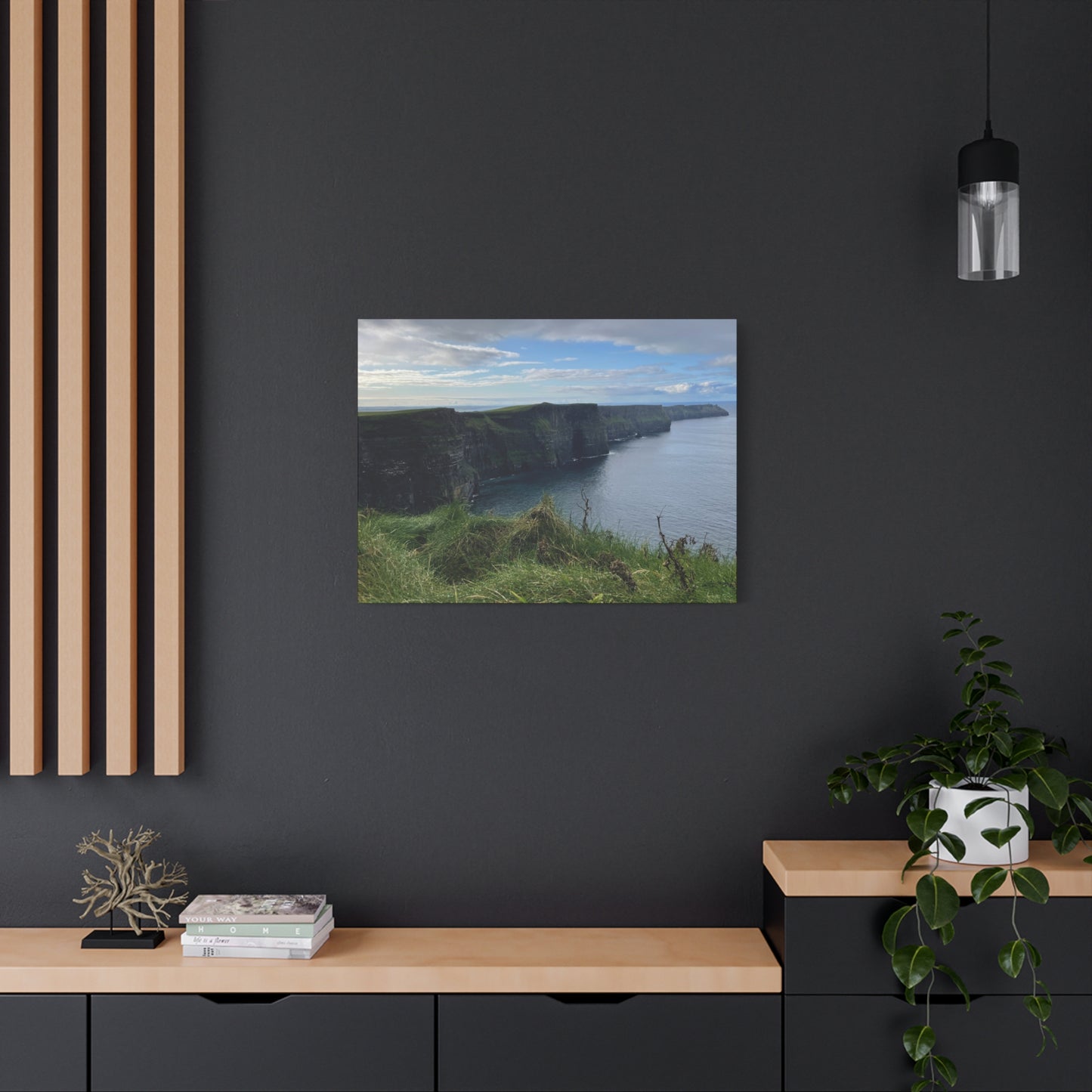 Coastal Cliffs Matte Canvas Wall Art - Tranquil Nature Decor