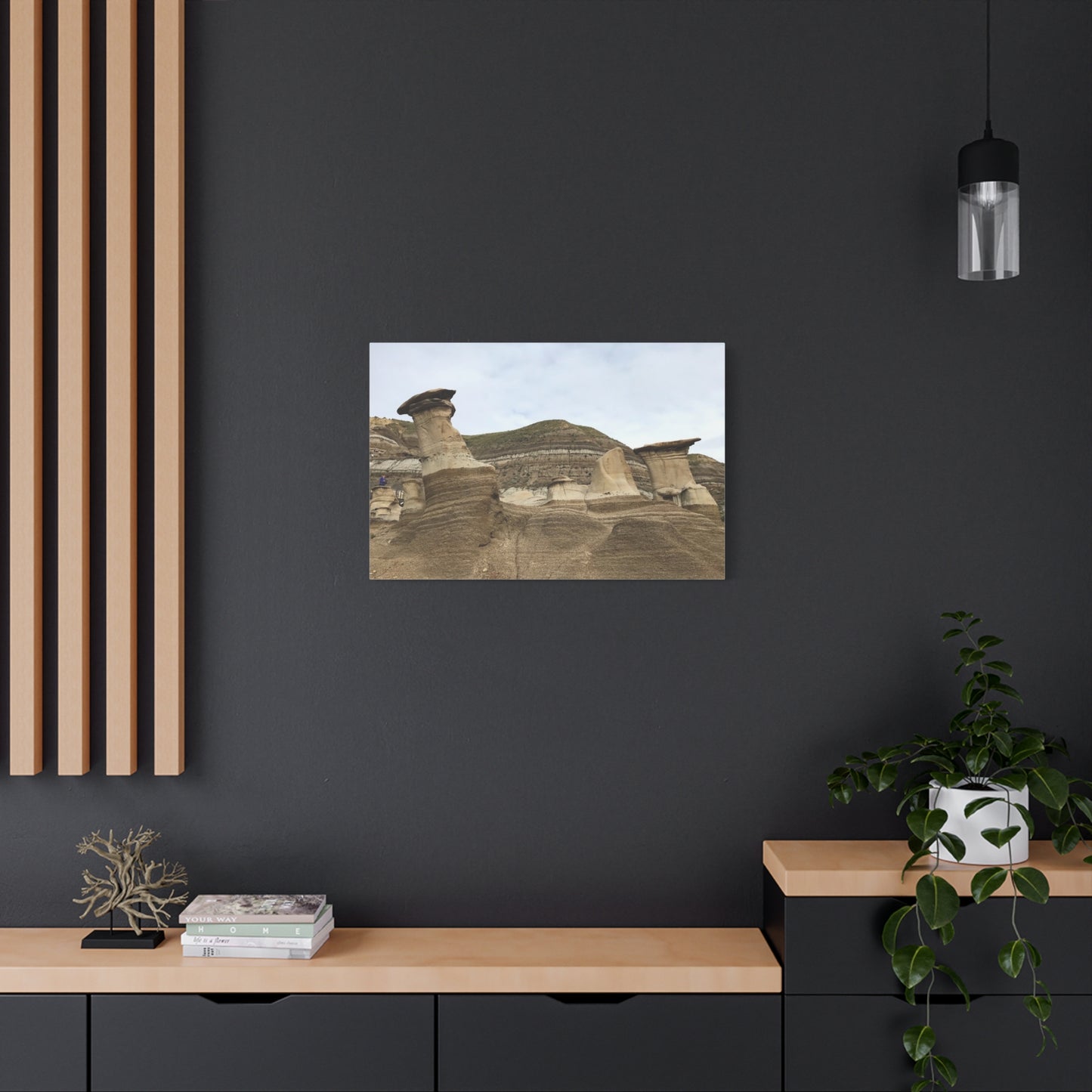 Elegant Landscape Canvas Art - Unique Rock Formations for Nature Lovers