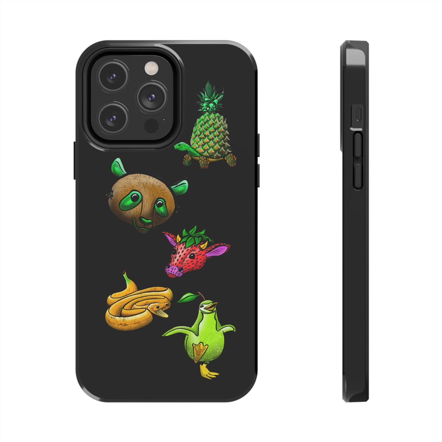 Colorful Animal Design Tough Phone Case - Unique Protection for Wildlife Lovers