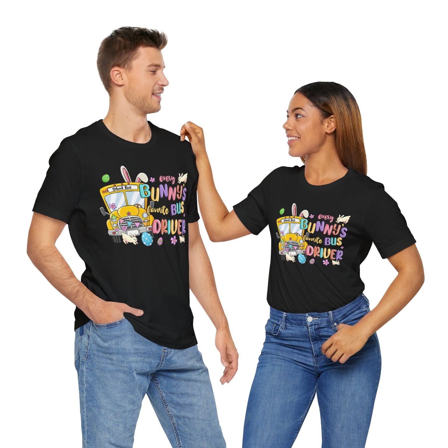 Every Bunny's Favorite Bus Driver Unisex Tee - Fun Easter T-Shirt for Kids and Adults
