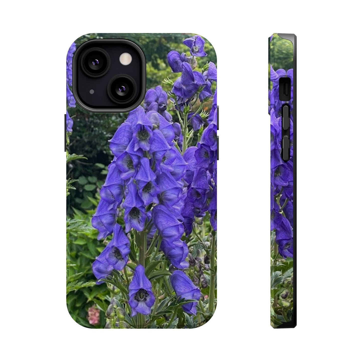 Floral Magnetic Tough Case - Vibrant Purple Flower Design for Resilience and Style