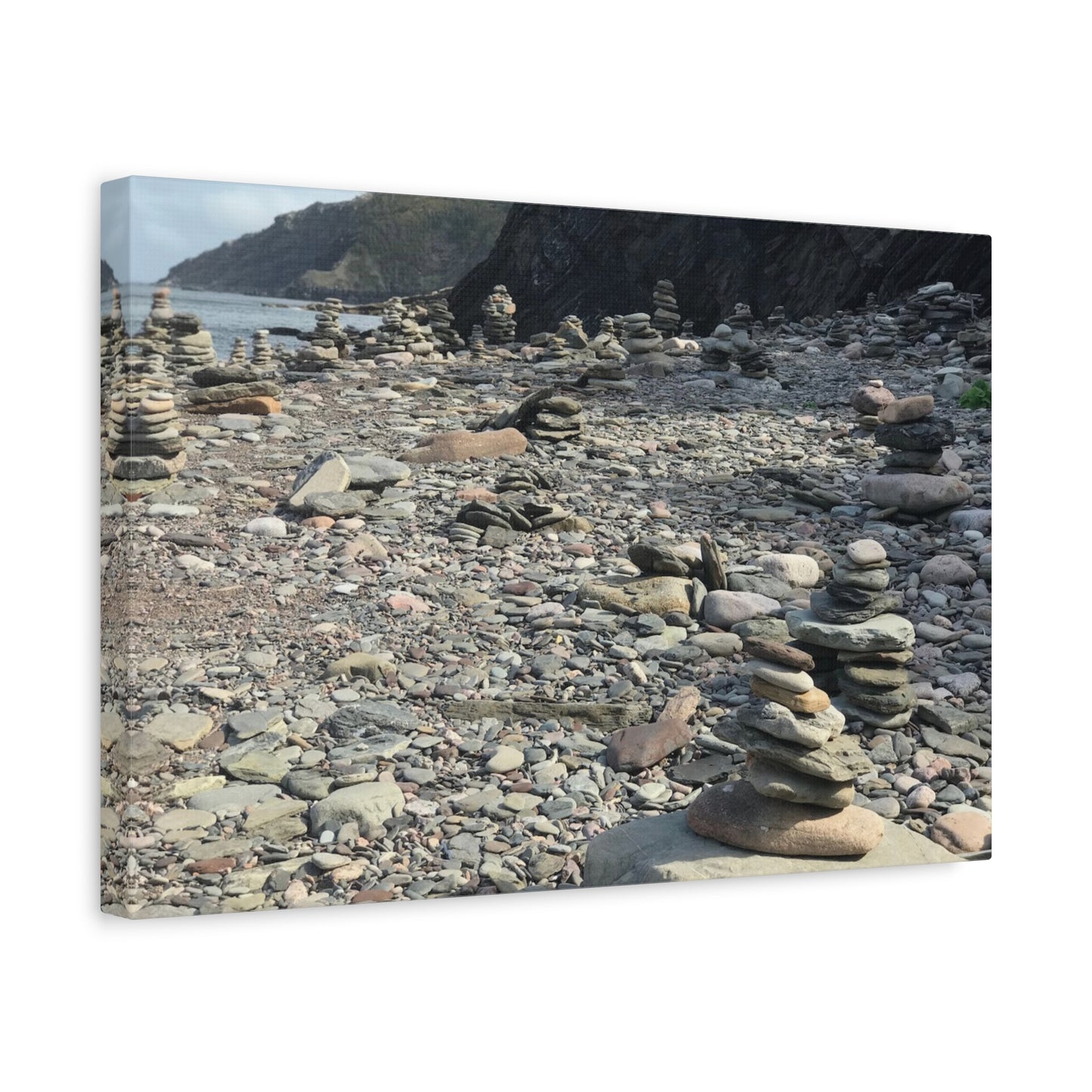 Peaceful Rock Stack Art Canvas - Nature-Inspired Wall Decor