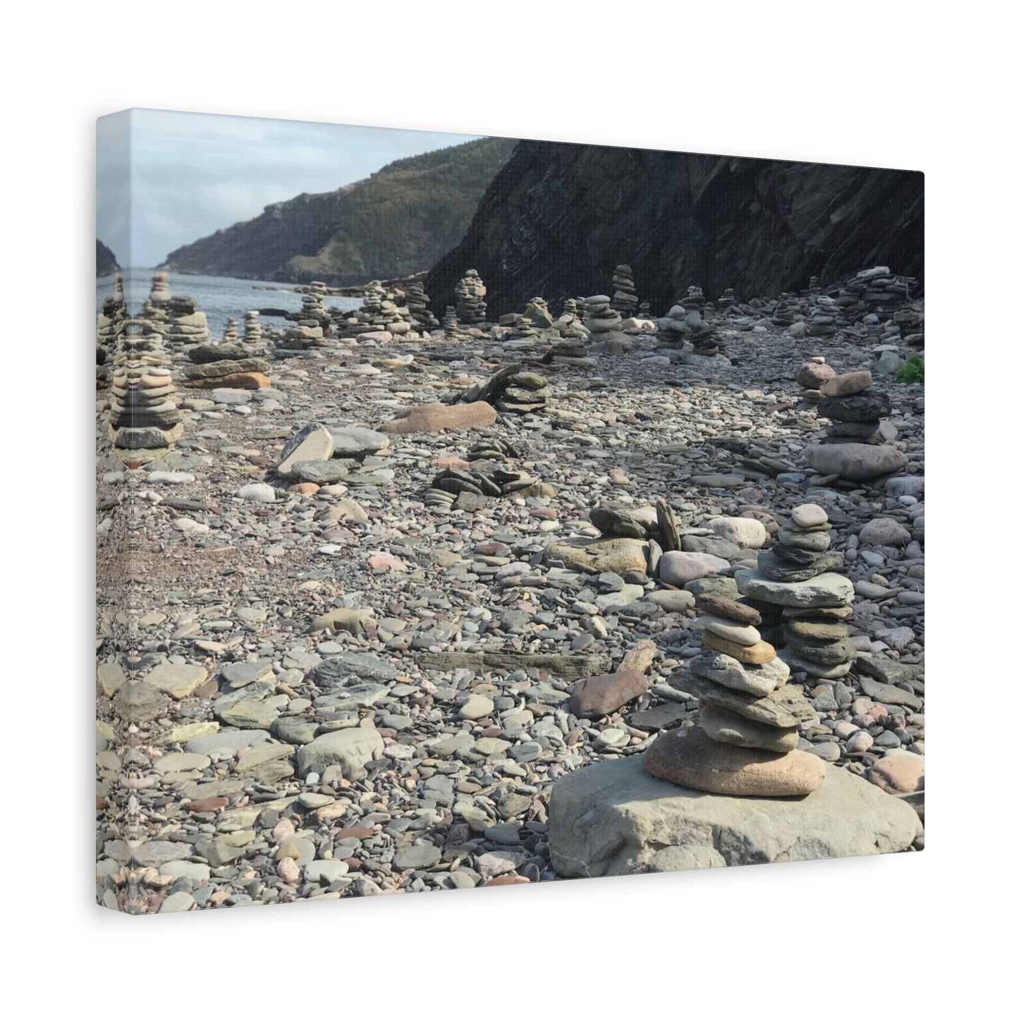 Peaceful Rock Stack Art Canvas - Nature-Inspired Wall Decor