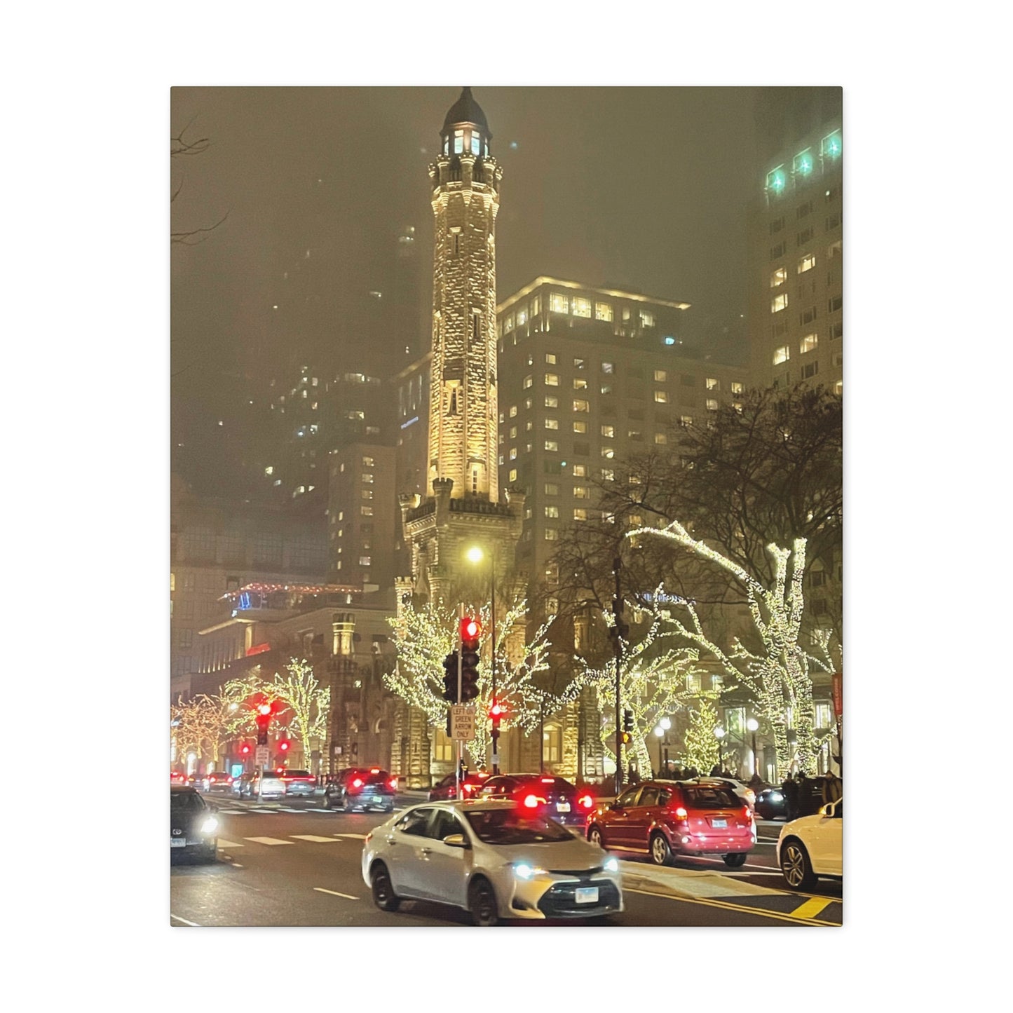 City Lights Wall Art - Water Tower