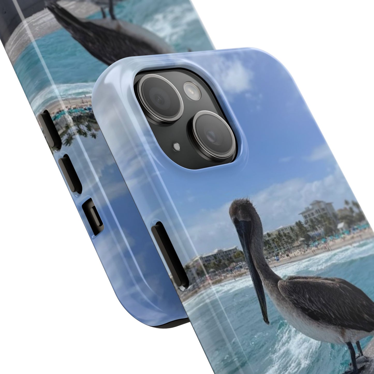 Coastal Pelican Tough Phone Cases - Durable Protection with Ocean Vibe