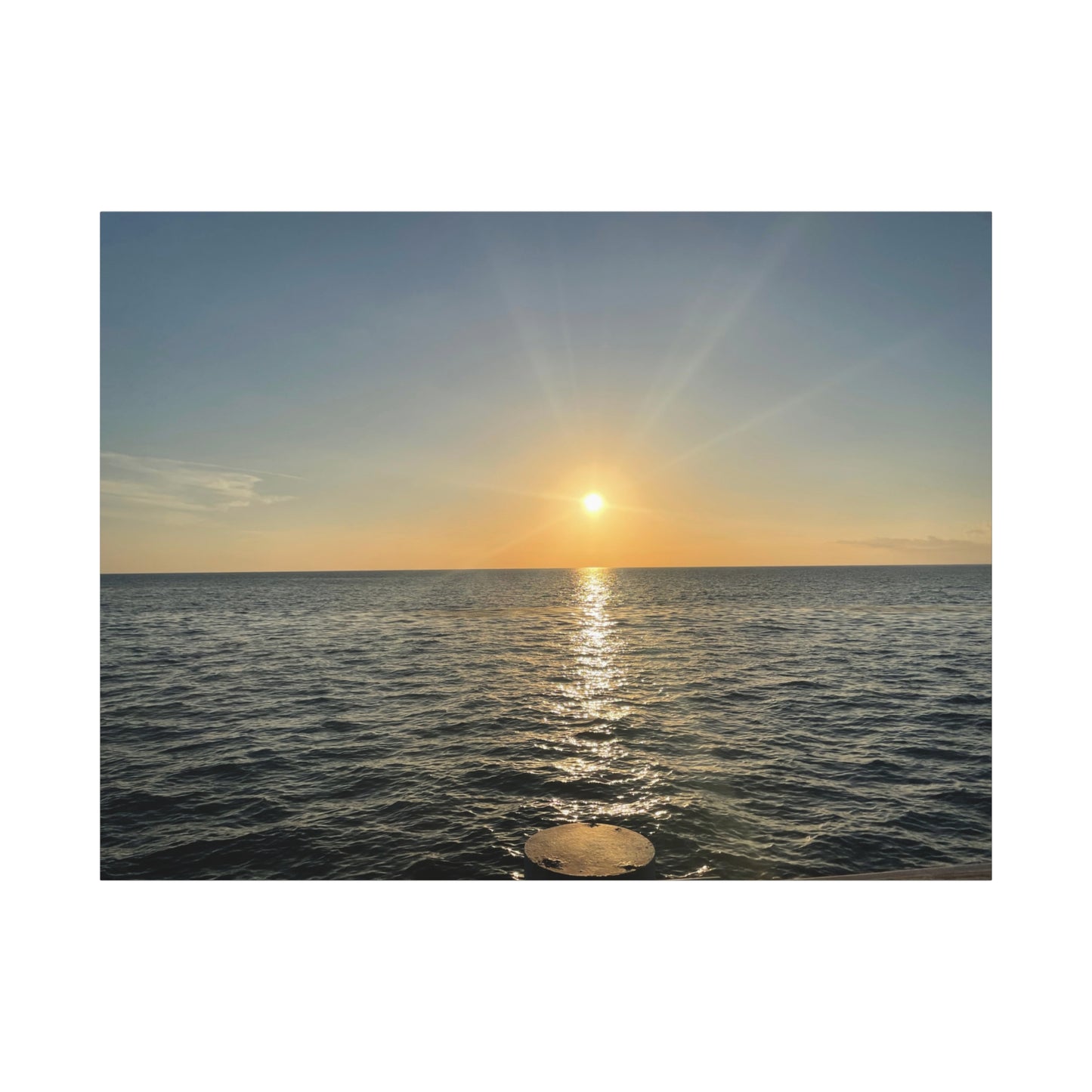 Sunset Canvas Wall Art, Coastal Decor for Beach Lovers, Home Interior, Perfect for Living Room, Gift for Holidays