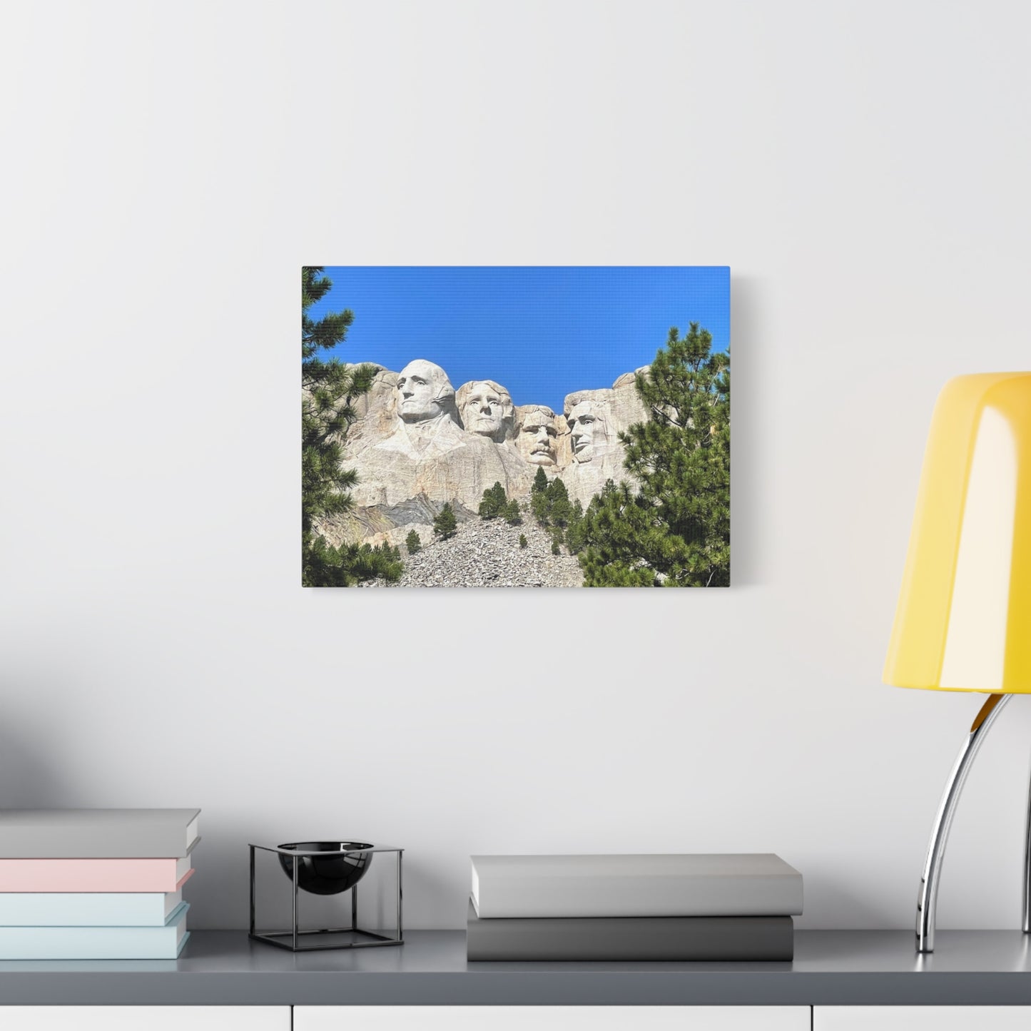 Rustic Mount Rushmore Canvas Art - Stretched Wall Decor