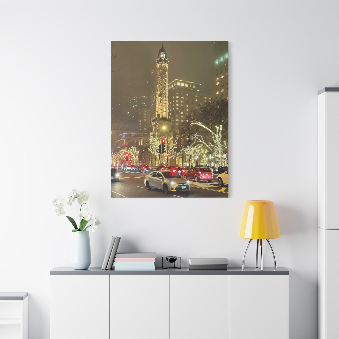 City Lights Wall Art - Water Tower