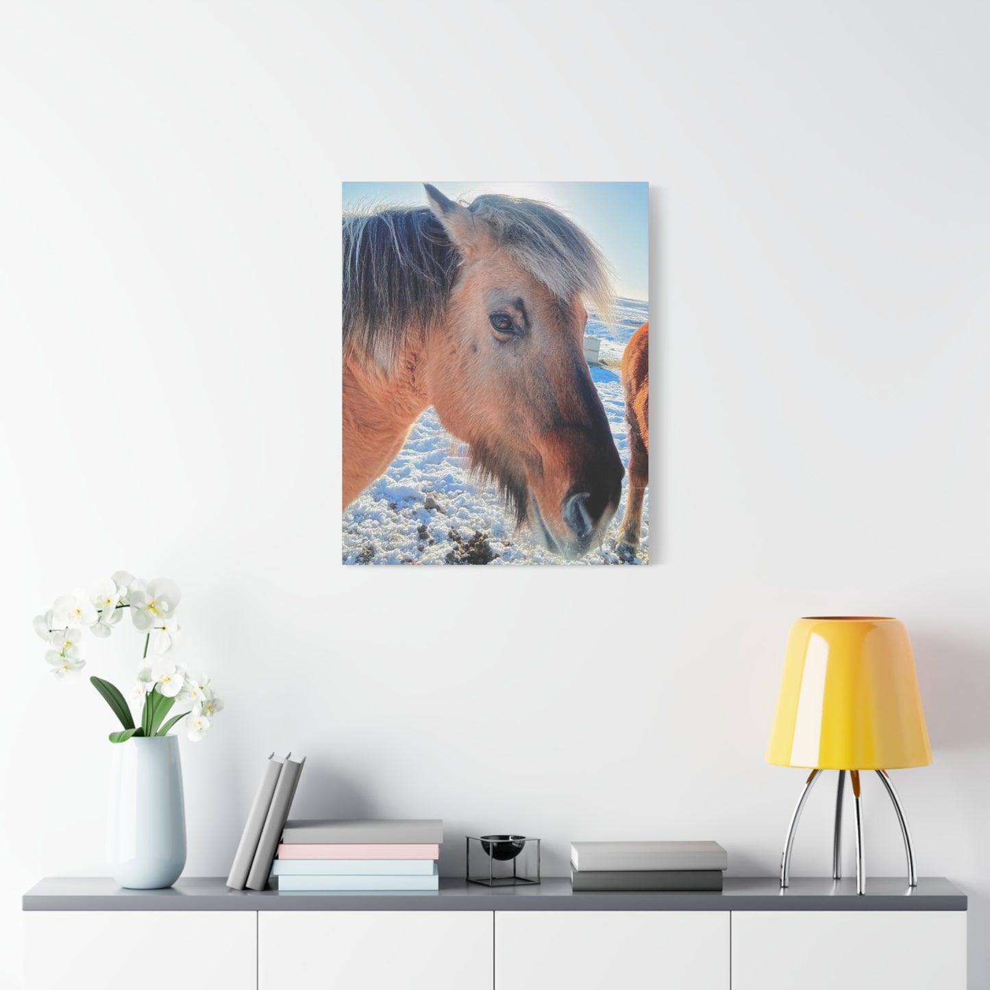Beautiful Horse Canvas Wall Art - Stretched Matte Print for Animal Lovers