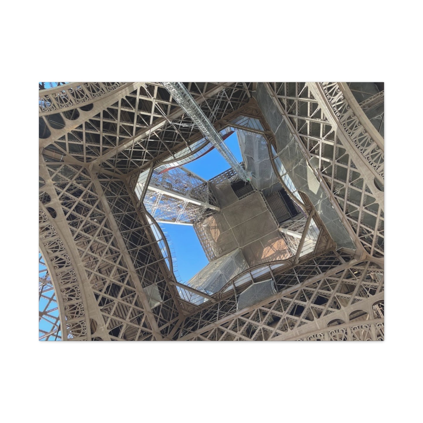 Eiffel Tower Canvas Art Print - Unique Architectural Home Decor
