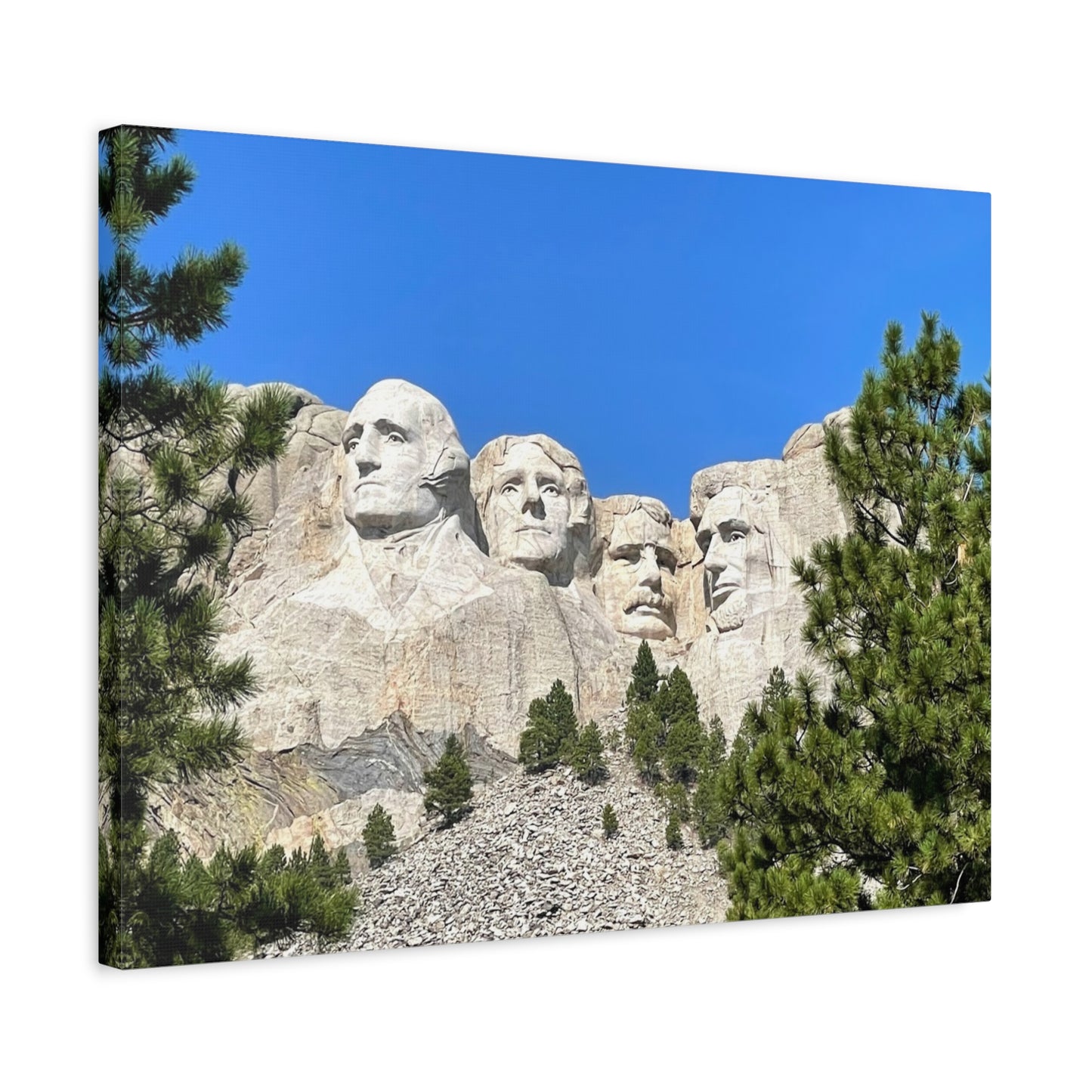 Rustic Mount Rushmore Canvas Art - Stretched Wall Decor