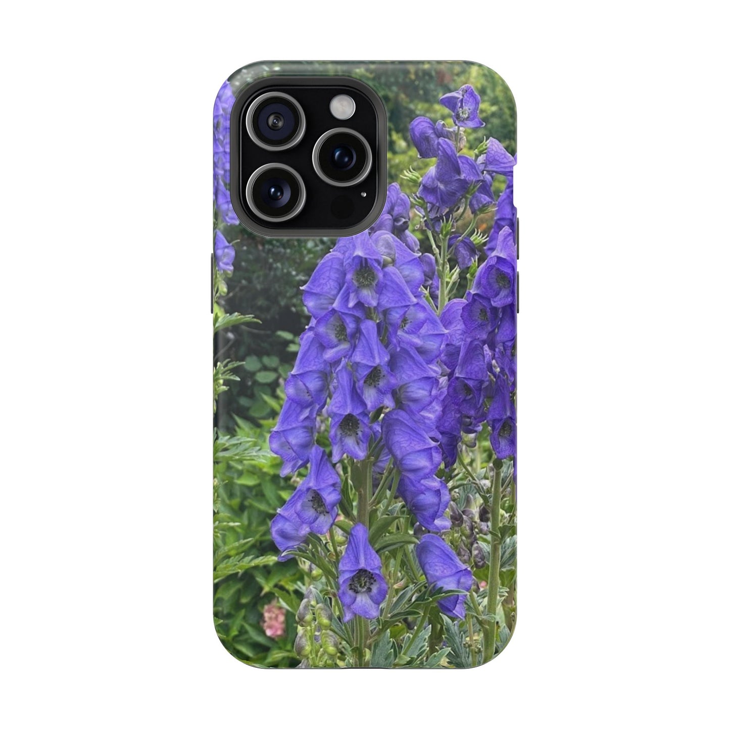 Floral Magnetic Tough Case - Vibrant Purple Flower Design for Resilience and Style