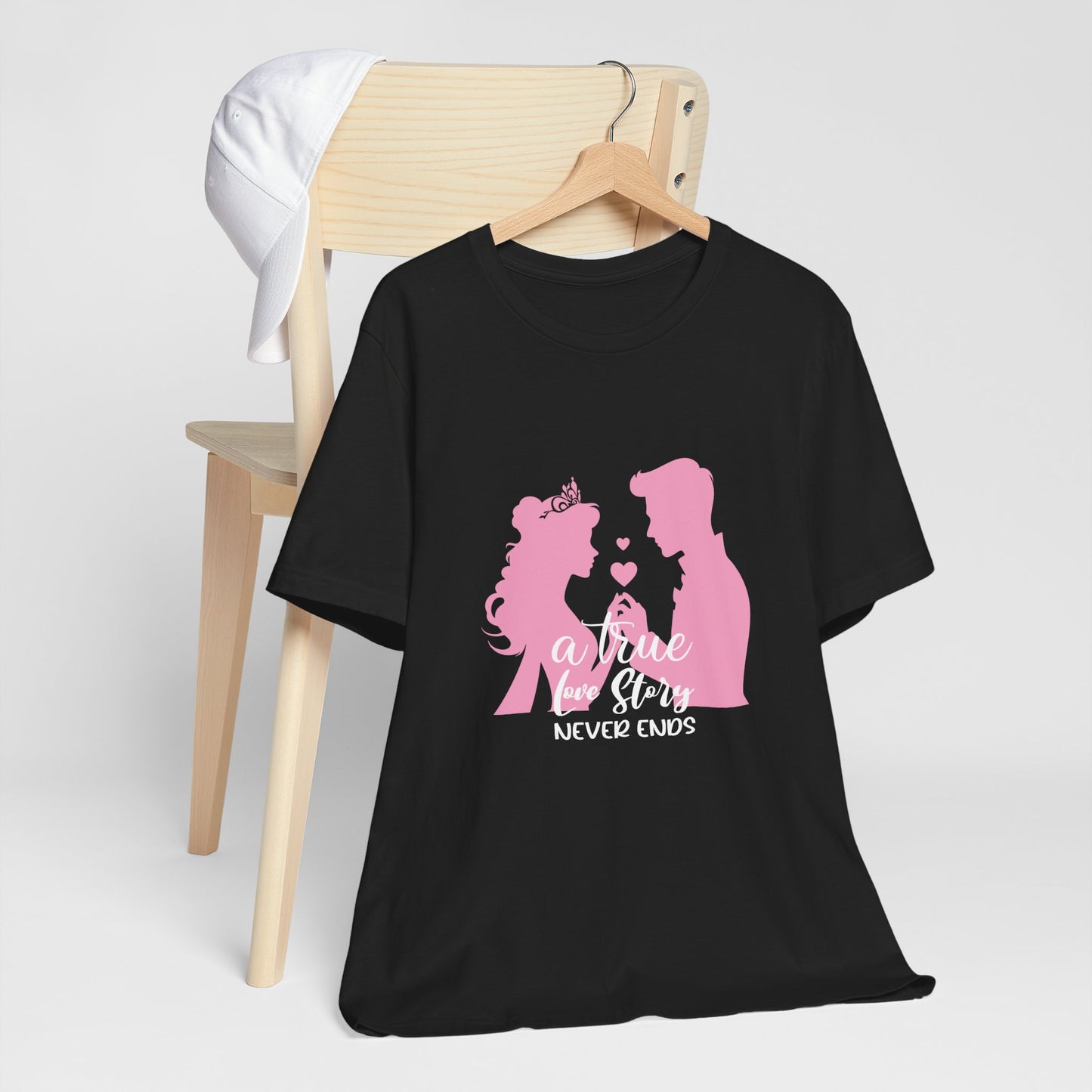 Romantic Love Story Tee - "A True Love Story Never Ends"