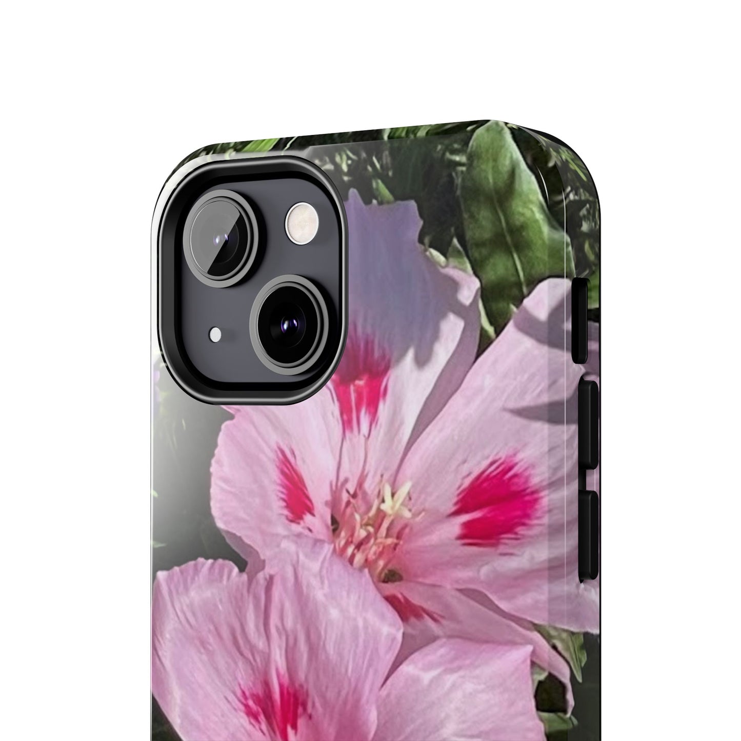 Vibrant Floral Tough Phone Case - Durable Protection with Stunning Pink Flowers
