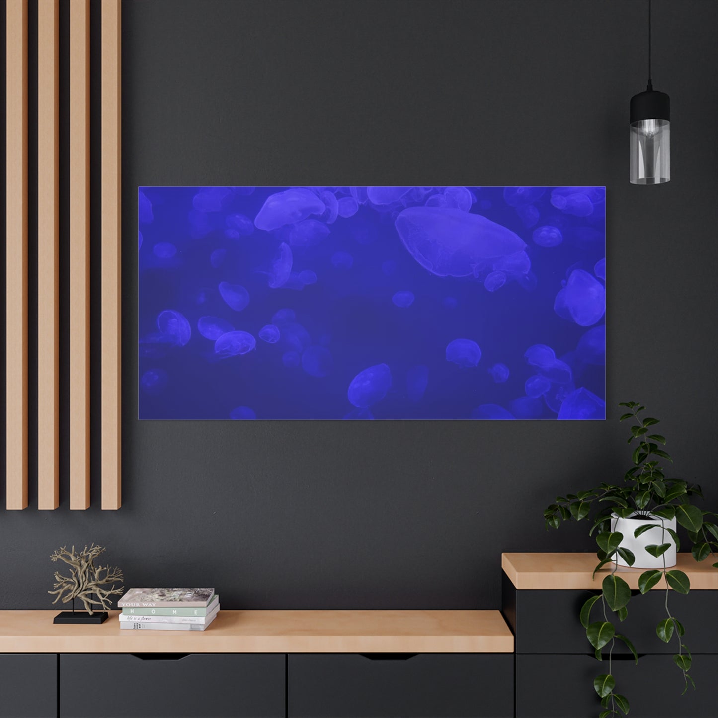 Jellyfish Watercolor Canvas Art - Ocean Theme Wall Decor