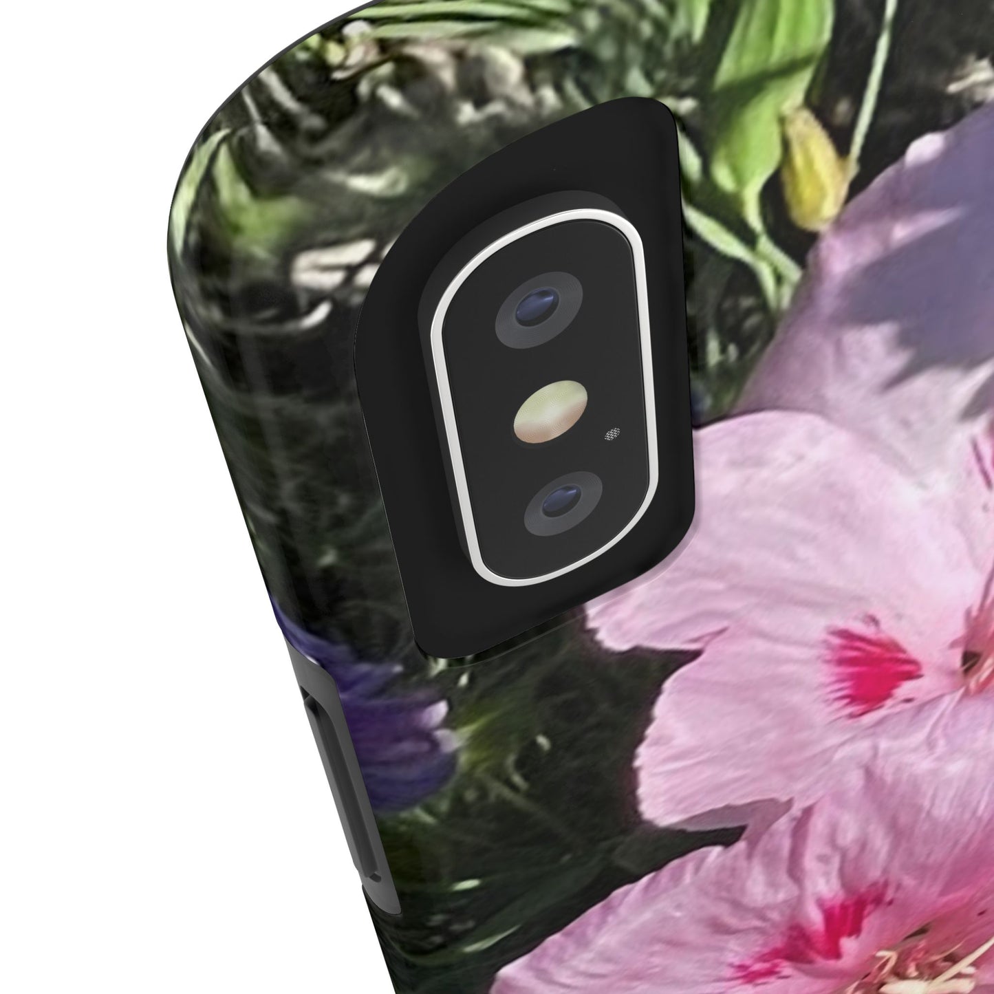 Vibrant Floral Tough Phone Case - Durable Protection with Stunning Pink Flowers