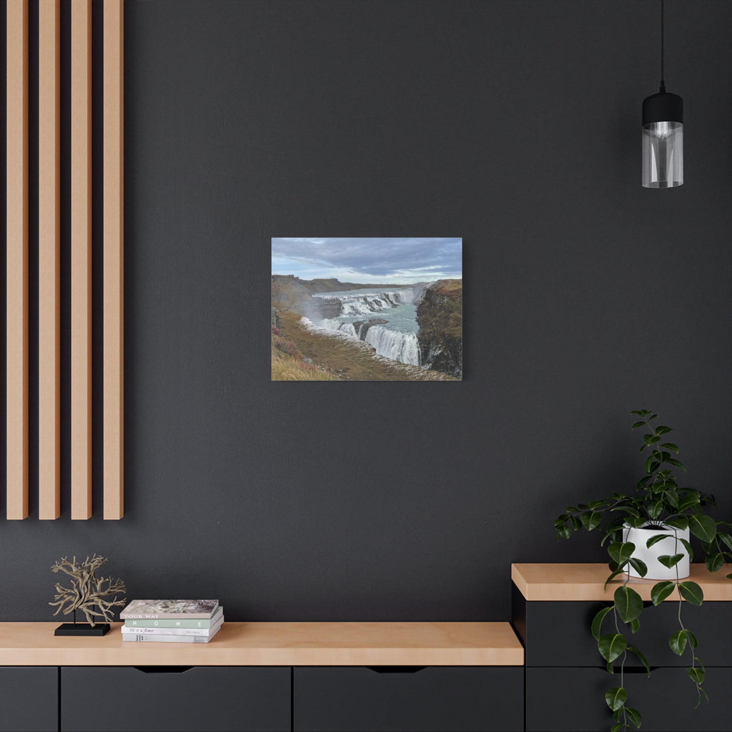 Serene Waterfall Canvas Wall Art - Tranquil Nature Decor