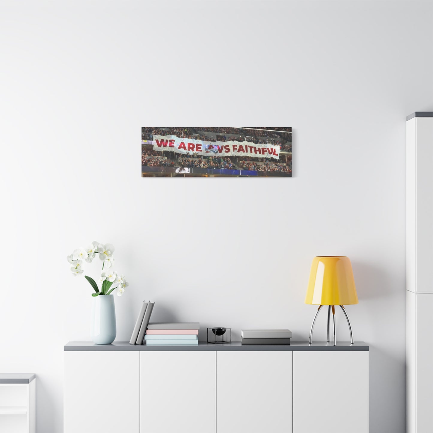 Stretched Canvas Wall Art - "We Are vs Faithful" - Colorado Avalanche - Ball Arena