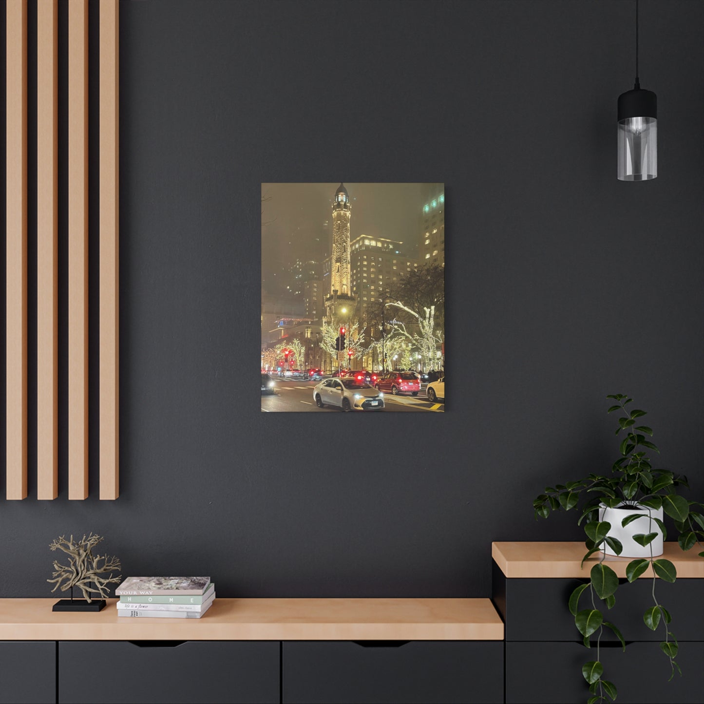 City Lights Wall Art - Water Tower