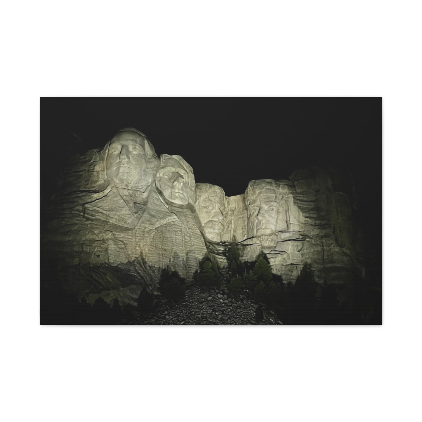 Mount Rushmore Matte Canvas Wall Art - Stretched, 1.25"