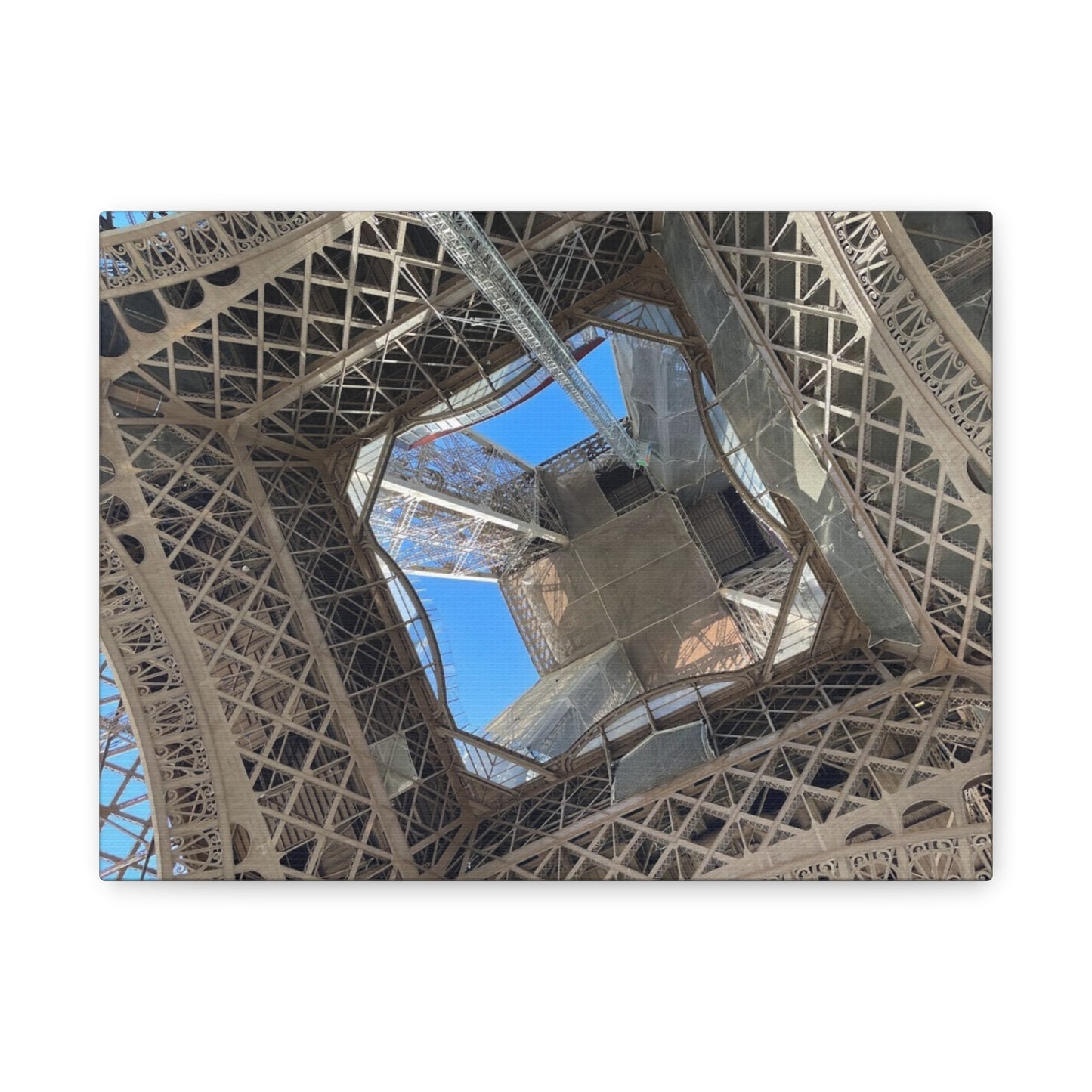 Eiffel Tower Canvas Art Print - Unique Architectural Home Decor