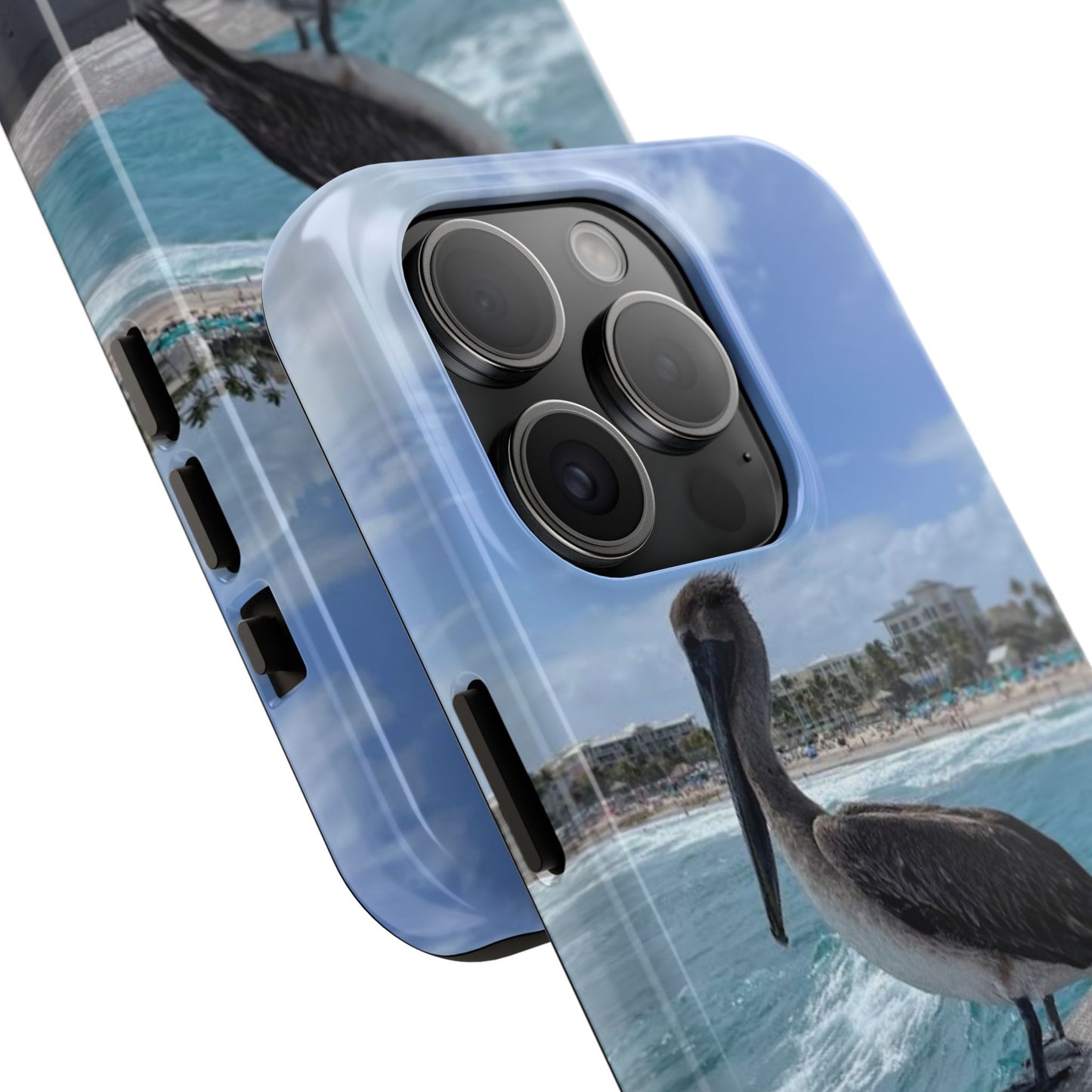 Coastal Pelican Tough Phone Cases - Durable Protection with Ocean Vibe