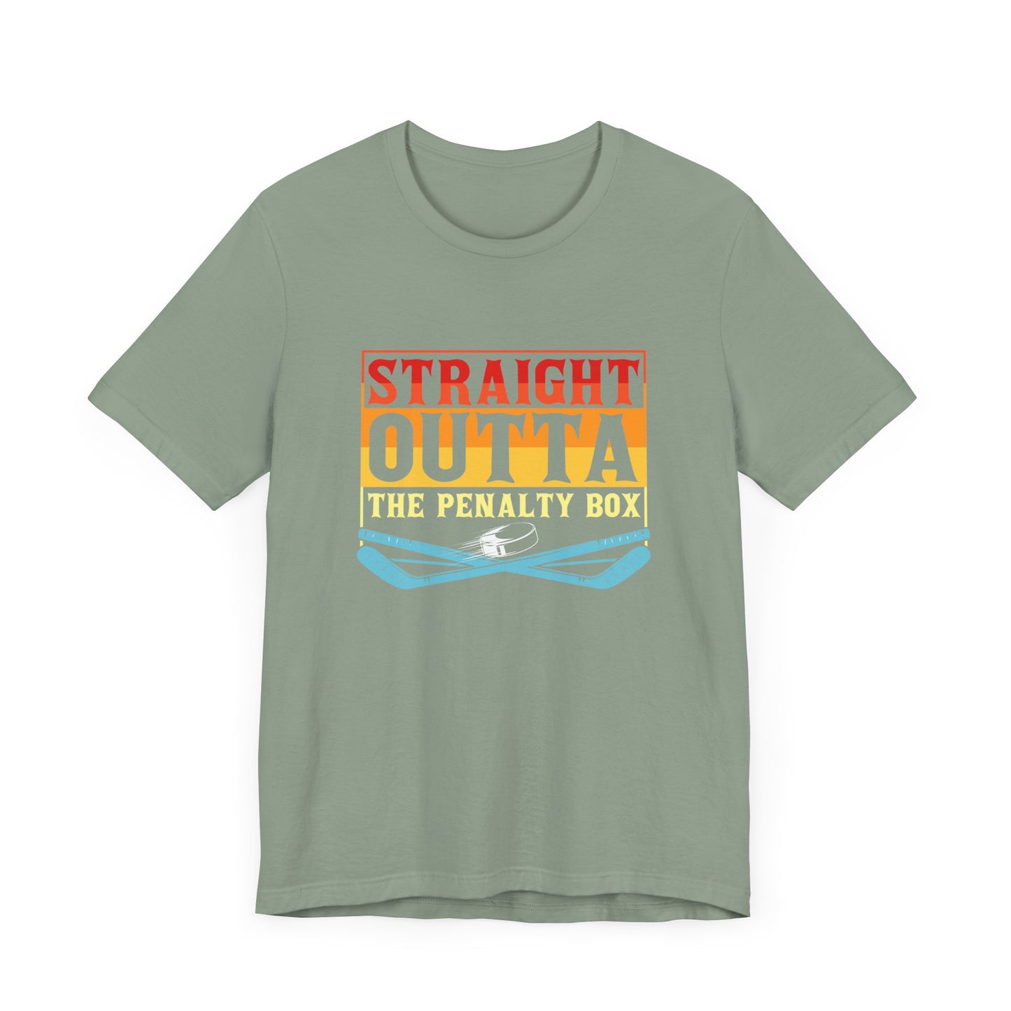 Straight Outta The Penalty Box Unisex T-Shirt - Fun Sports Tee for Game Day Hockey